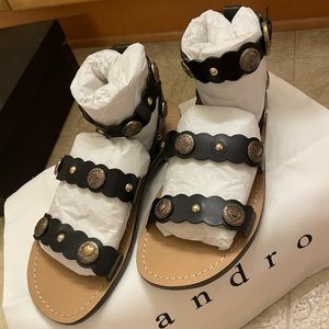 Sandro gladiator sandals 38